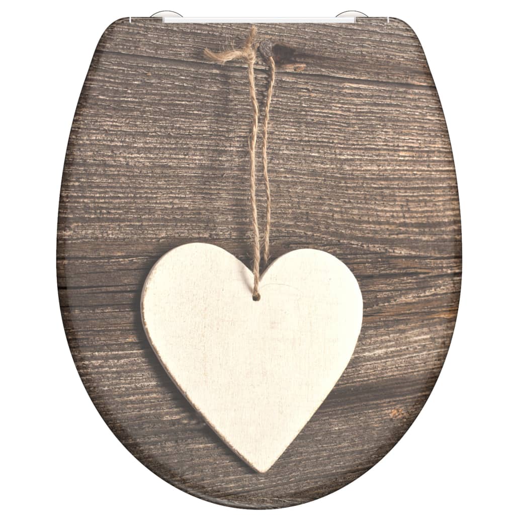 SCHÜTTE Toilettensitz mit Absenkautomatik WOOD HEART Duroplast - Premium Toilettensitze - Just €65.87! Shop now at homesales4u