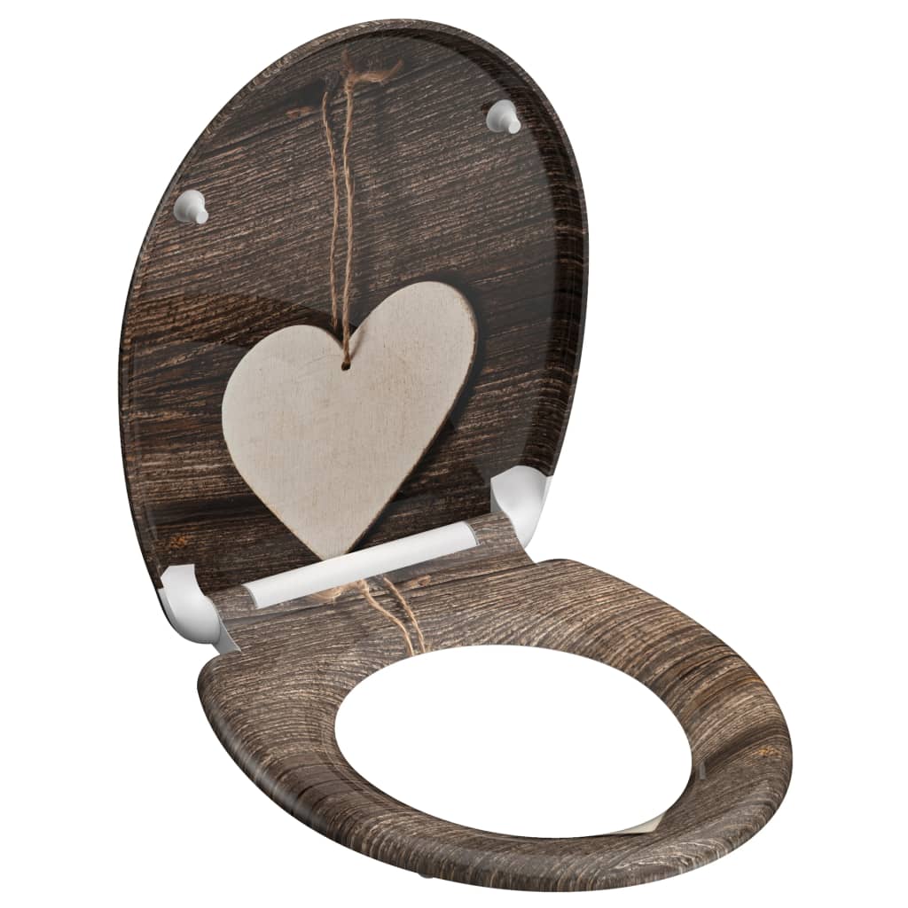 SCHÜTTE Toilettensitz mit Absenkautomatik WOOD HEART Duroplast - Premium Toilettensitze - Just €65.87! Shop now at homesales4u