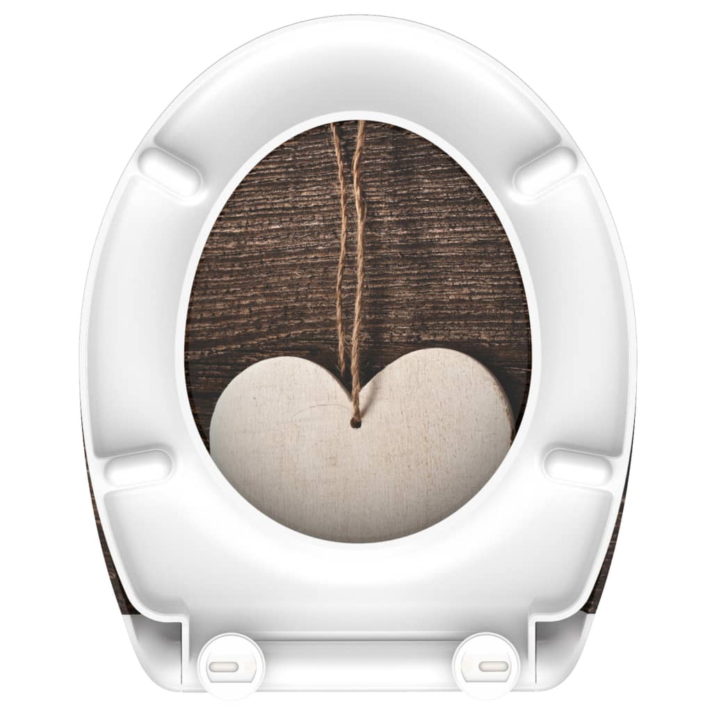 SCHÜTTE Toilettensitz mit Absenkautomatik WOOD HEART Duroplast - Premium Toilettensitze - Just €65.87! Shop now at homesales4u