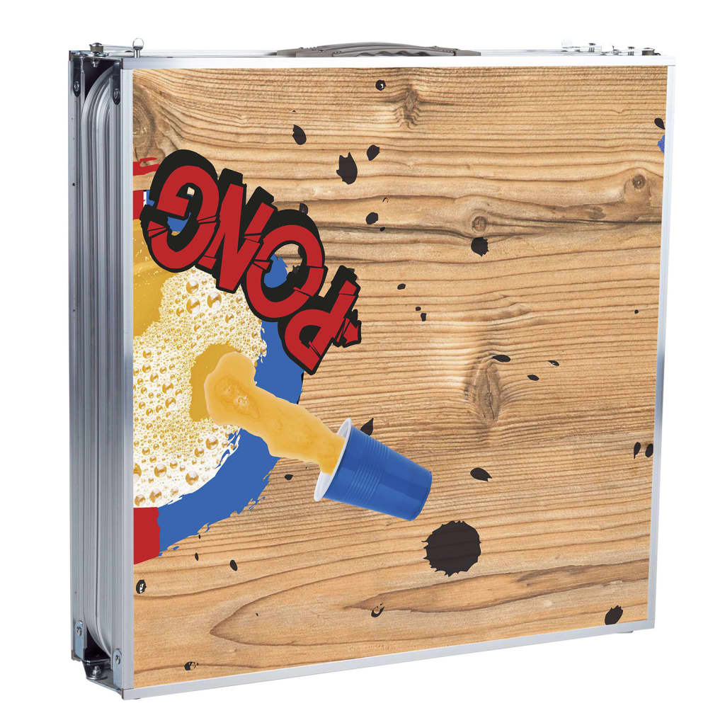 Beer-Pong-Klapptisch 240x60x55 cm MDF und Aluminium - Premium Multispieltische - Just €164.95! Shop now at homesales4u