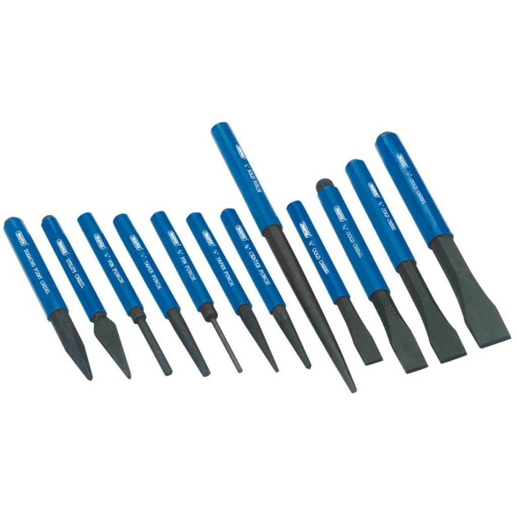 Meißel- und Durchschläger-Satz 12-tlg 26557 - Premium Locheisen & Ahlen - Just €68.90! Shop now at homesales4u