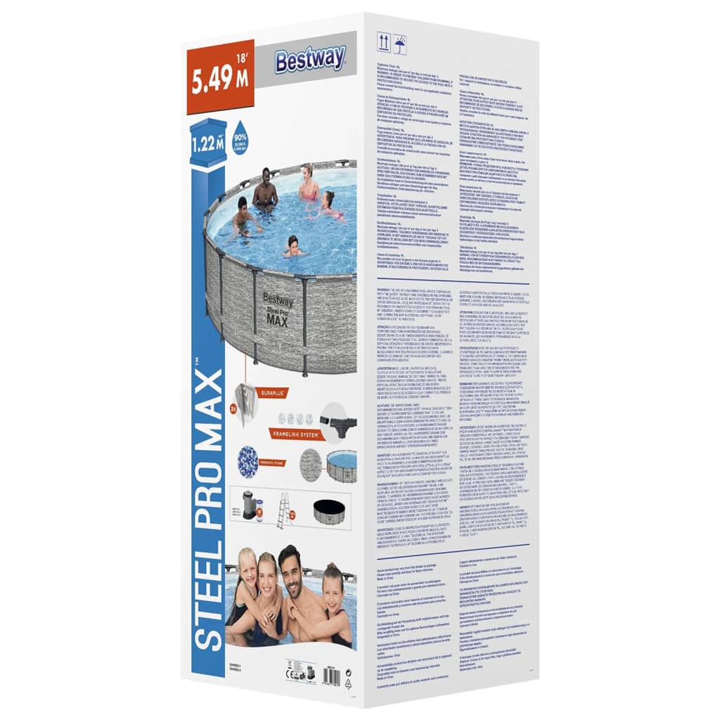 Power Steel Swimmingpool 549x122 cm - Premium Pools - Just €841.37! Shop now at homesales4u