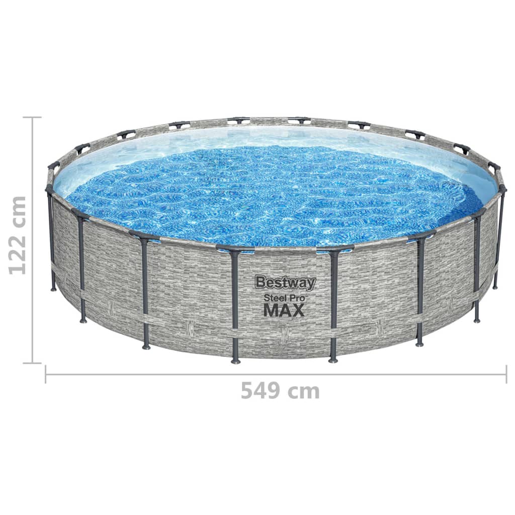 Power Steel Swimmingpool 549x122 cm - Premium Pools - Just €841.37! Shop now at homesales4u