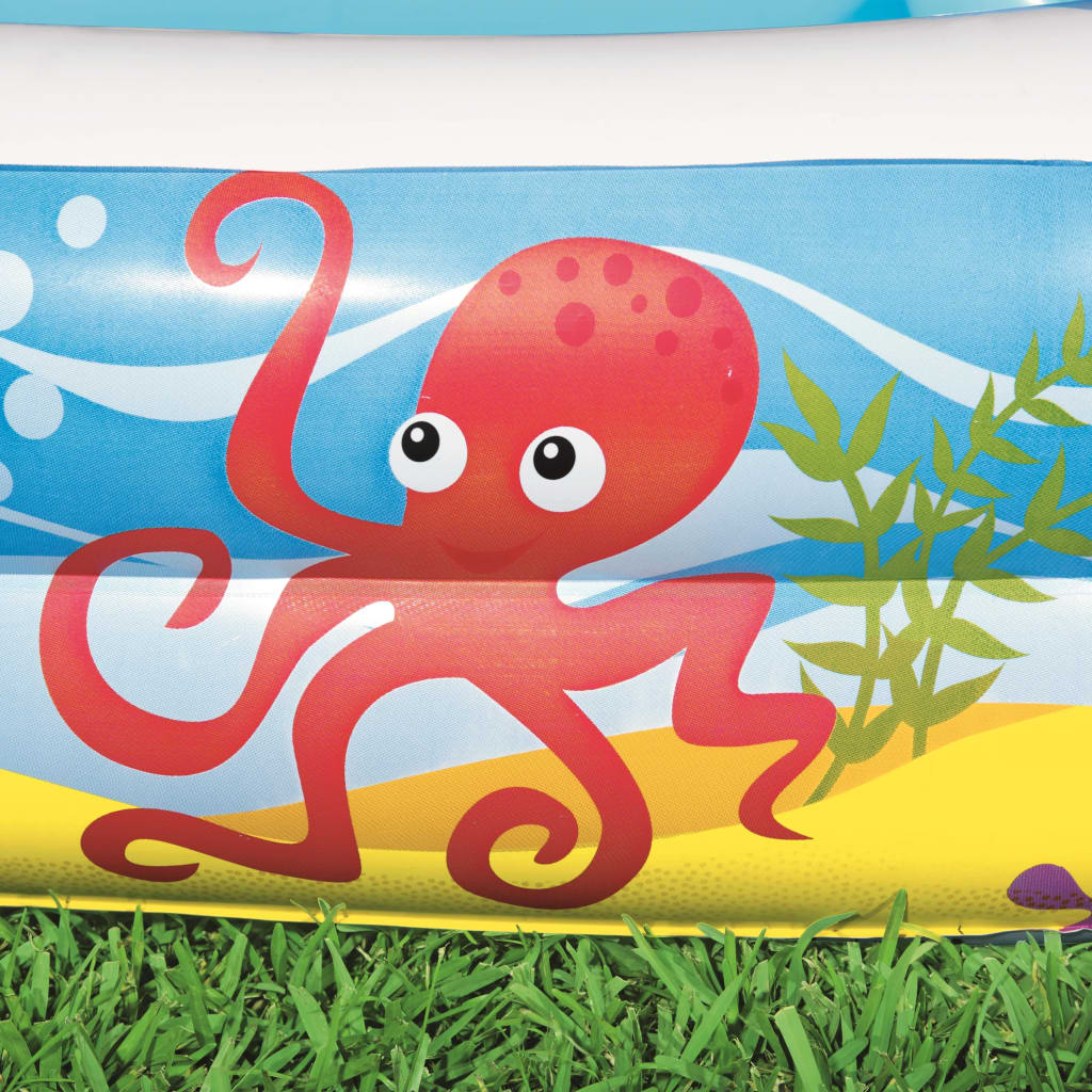 Spielbecken mit Vordach Blau 140 x 140 x 114 cm 52192 - Premium Pools - Just €66.24! Shop now at homesales4u