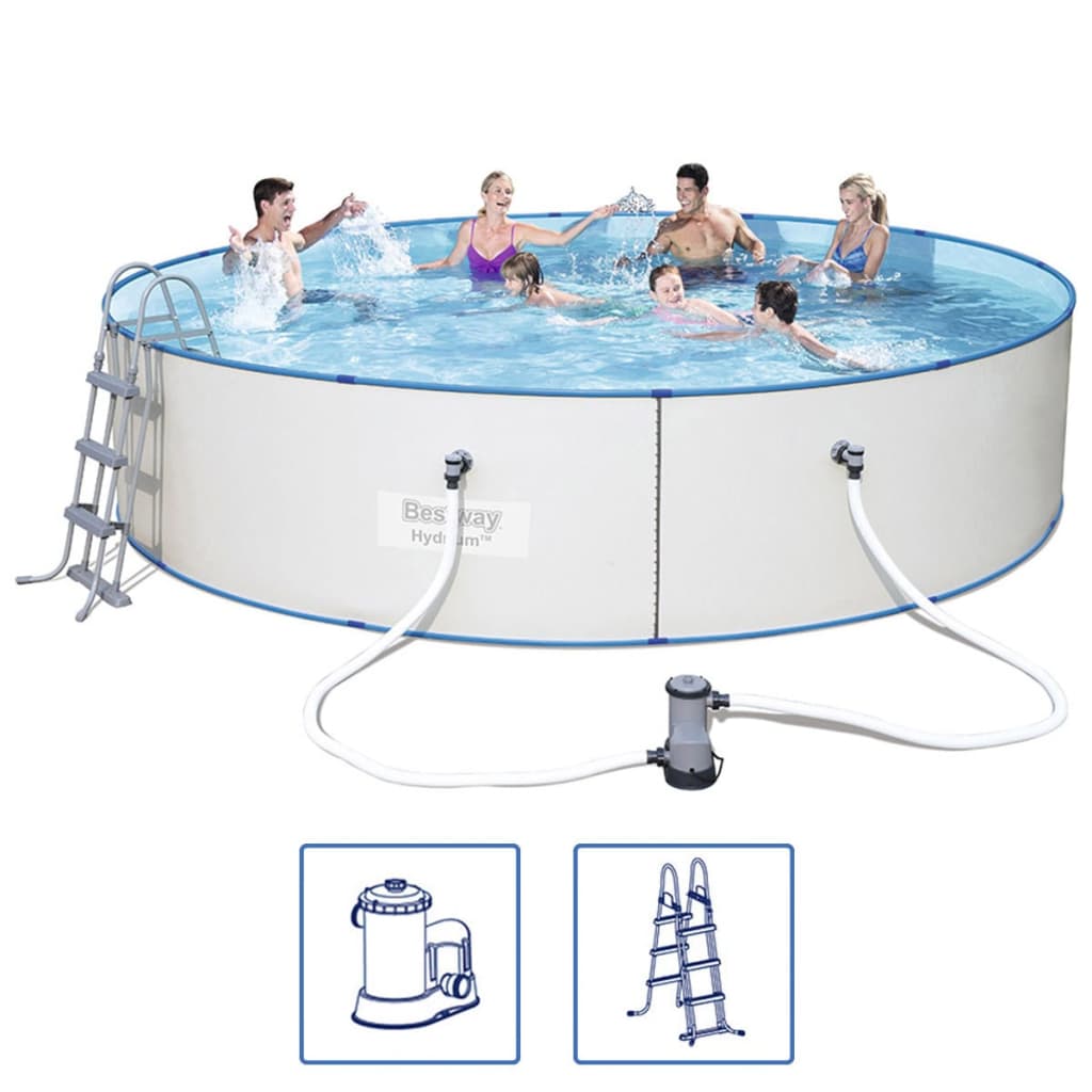 Hydrium Pro Schwimmbad Set Stahlrahmen 460x90 cm 56386 - Premium Pools - Just €921.65! Shop now at homesales4u
