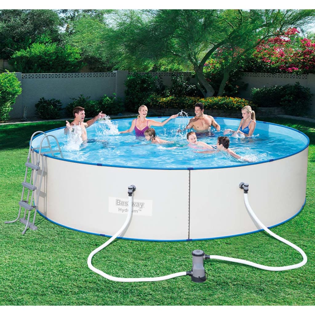 Hydrium Pro Schwimmbad Set Stahlrahmen 460x90 cm 56386 - Premium Pools - Just €921.65! Shop now at homesales4u