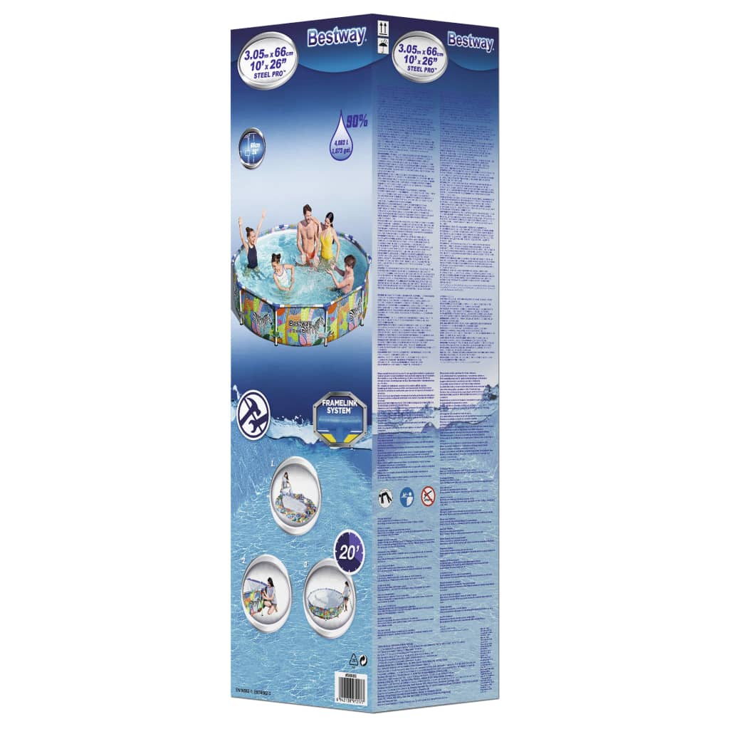 Pool Steel Pro Rahmen 305×66 cm - Premium Pools - Just €155.22! Shop now at homesales4u