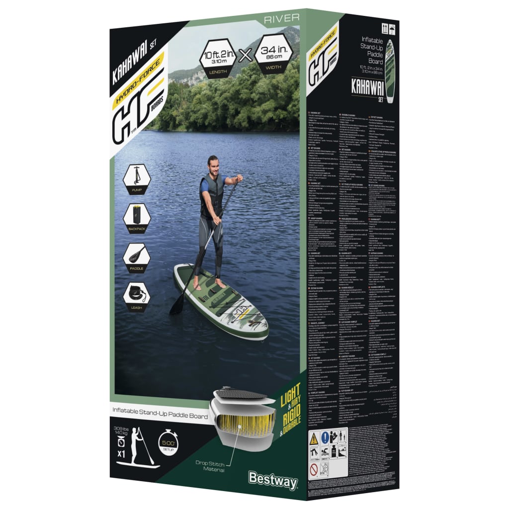 Hydro-Force Kahawai Aufblasbares SUP Set 310x86x15 cm - Premium Surfbretter - Just €535.60! Shop now at homesales4u