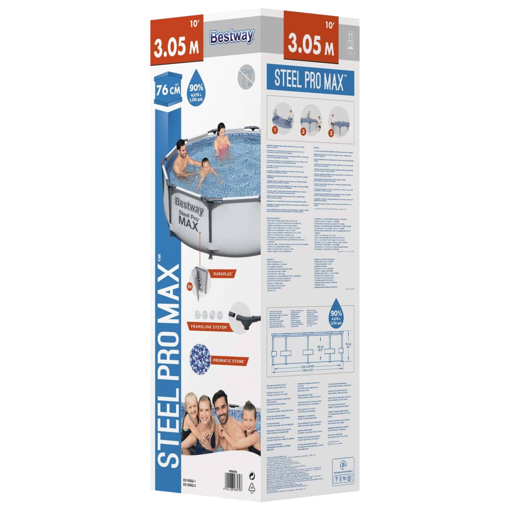 Steel Pro MAX Swimmingpool-Set 305x76 cm - Premium Pools - Just €172.21! Shop now at homesales4u