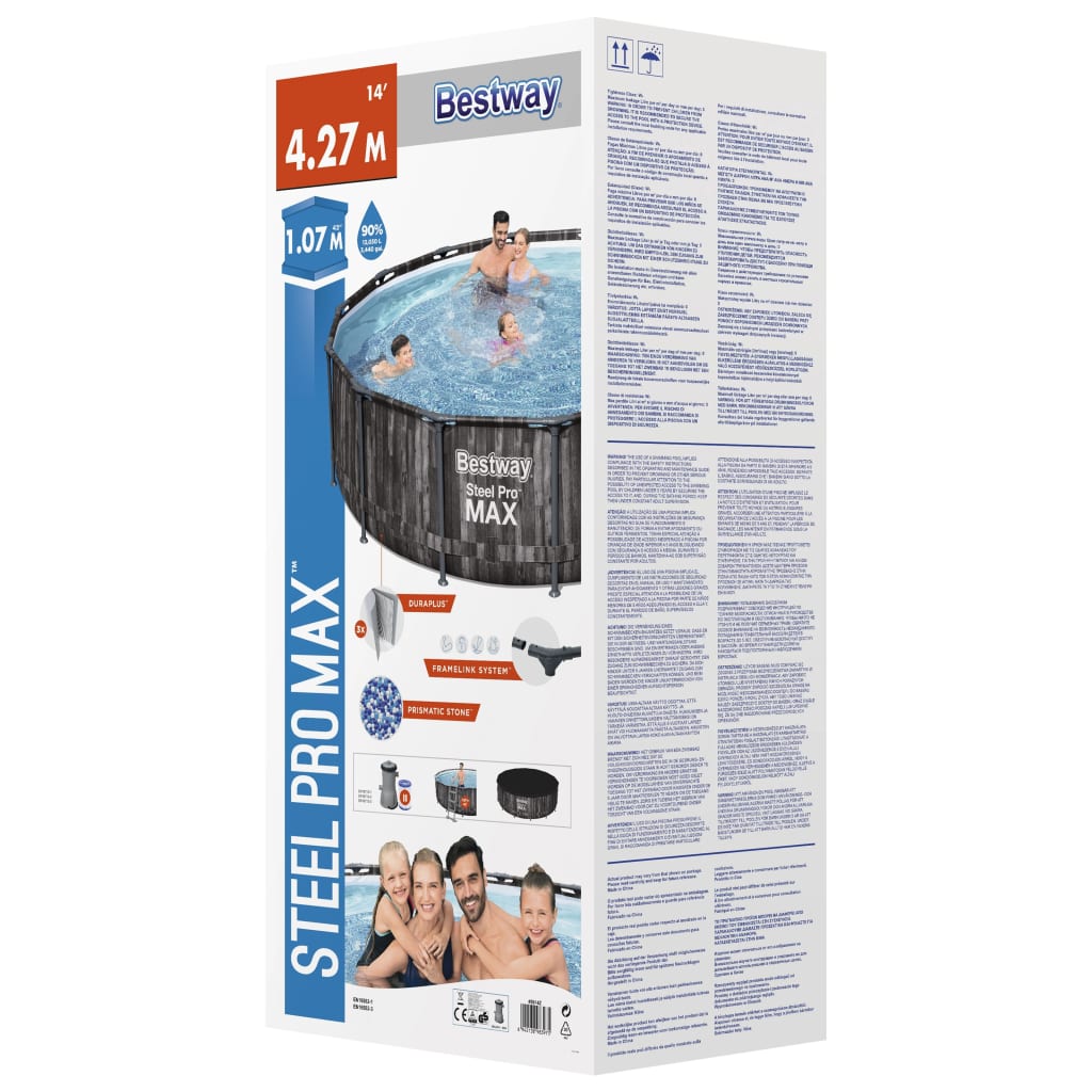 Steel Pro MAX Swimmingpool-Set Rund 427x107 cm - Premium Pools - Just €738.61! Shop now at homesales4u