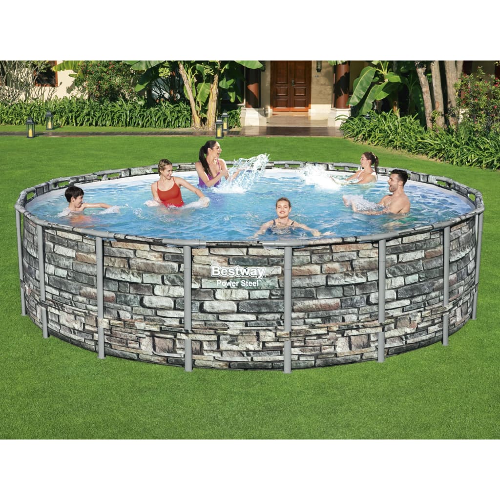 Power Steel Swimming Pool 549x132 cm - Premium Pools - Just €1172.25! Shop now at homesales4u