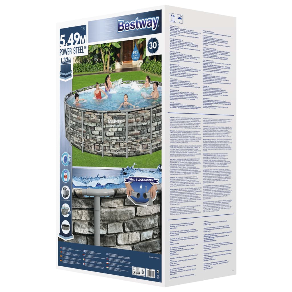 Power Steel Swimming Pool 549x132 cm - Premium Pools - Just €1172.25! Shop now at homesales4u