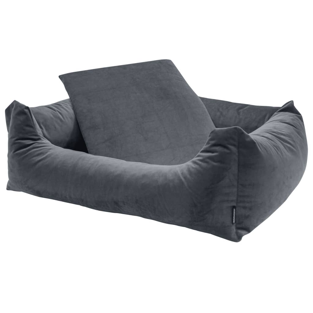 Hundebett Velvet 80x67x22 cm Grau - Premium Hundebetten - Just €110.43! Shop now at homesales4u