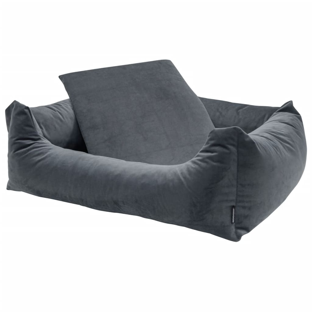 Hundebett Velvet 100x80x25 cm Grau - Premium Hundebetten - Just €138.73! Shop now at homesales4u