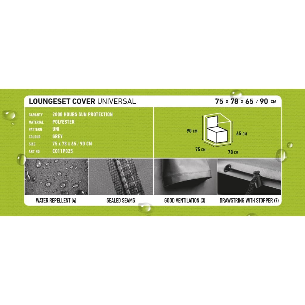 Gartenstuhl-Abdeckung 75x78x90 cm Grau - Premium Gartenmöbel-Schutzhüllen - Just €58.14! Shop now at homesales4u