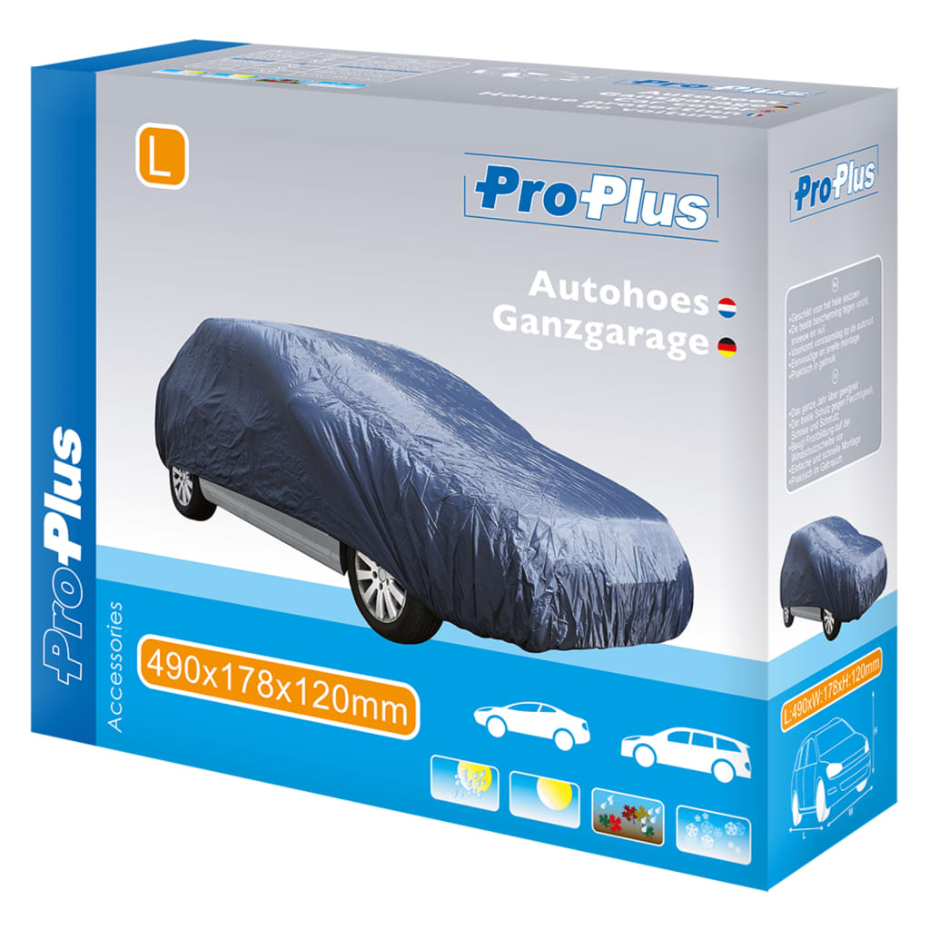 Autoabdeckung Gr. L 490×178×120 cm Dunkelblau - Premium Kfz-Abdeckplanen - Just €58.26! Shop now at homesales4u