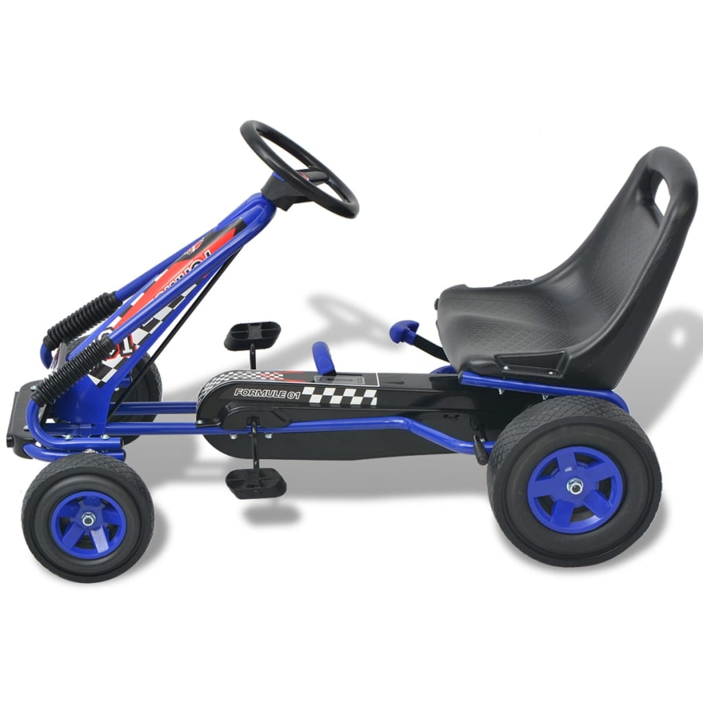 Pedal Go-Kart mit verstellbarem Sitz Blau - Premium Lauflernwagen & Rutsch- & Tretfahrzeuge - Just €208.65! Shop now at homesales4u