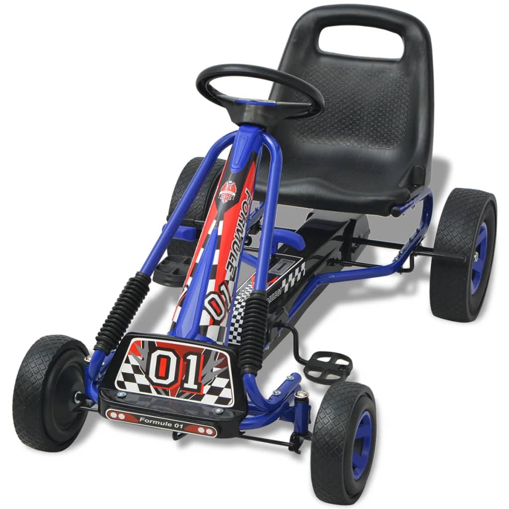 Pedal Go-Kart mit verstellbarem Sitz Blau - Premium Lauflernwagen & Rutsch- & Tretfahrzeuge - Just €208.65! Shop now at homesales4u