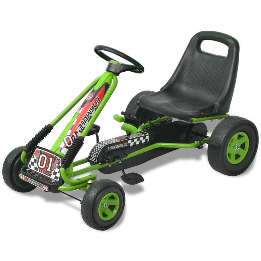 Pedal Go-Kart mit verstellbarem Sitz Grün - Premium Lauflernwagen & Rutsch- & Tretfahrzeuge - Just €177.88! Shop now at homesales4u