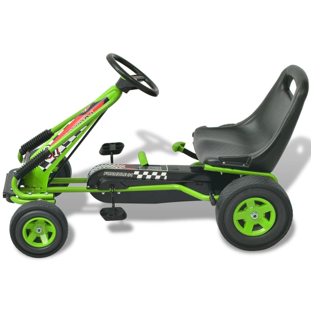 Pedal Go-Kart mit verstellbarem Sitz Grün - Premium Lauflernwagen & Rutsch- & Tretfahrzeuge - Just €177.88! Shop now at homesales4u