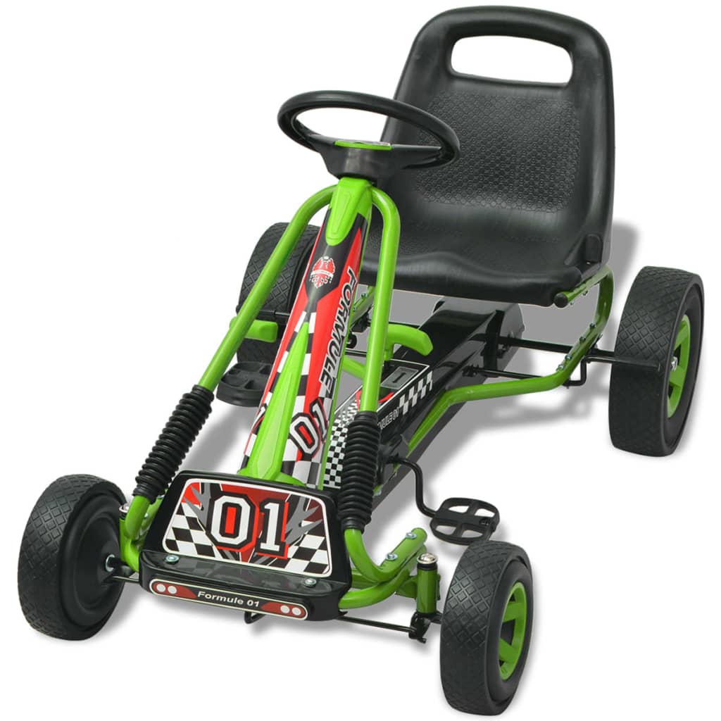 Pedal Go-Kart mit verstellbarem Sitz Grün - Premium Lauflernwagen & Rutsch- & Tretfahrzeuge - Just €177.88! Shop now at homesales4u
