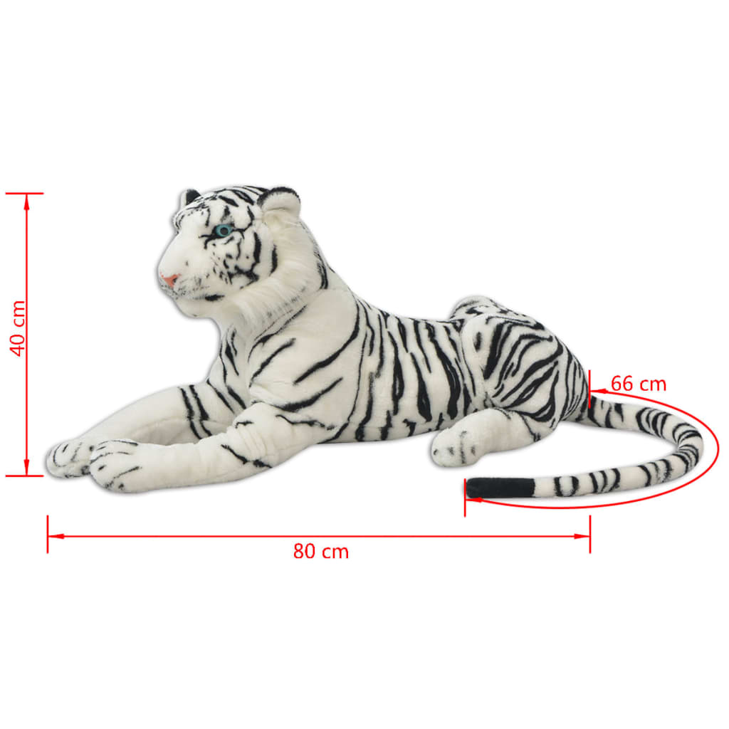 Tiger Plüschtier Weiß XXL - Premium Stofftiere - Just €93.81! Shop now at homesales4u