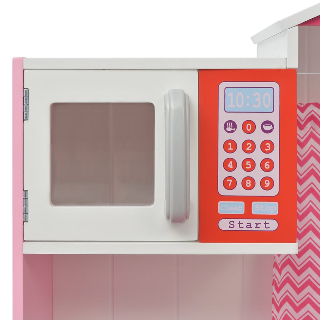 Spielzeugküche Holz 82×30×100 cm Rosa und Weiß - Premium Spielzeug-Küchen & Spielzeug-Lebensmittel - Just €181.78! Shop now at homesales4u