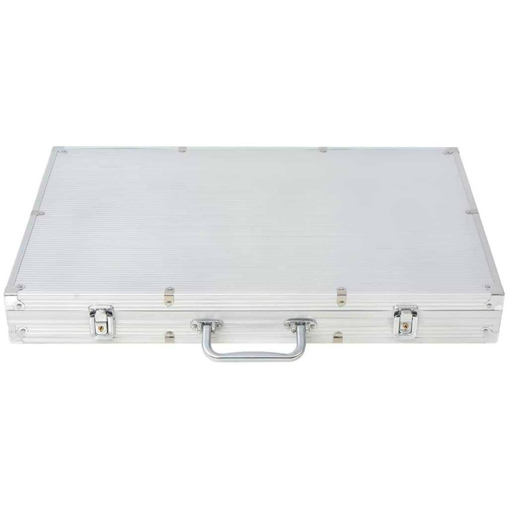 Poker Set mit 1.000 Chips Aluminium - Premium Poker-Spiel-Sets - Just €117.56! Shop now at homesales4u