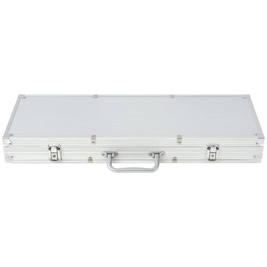 Poker Set mit 500 Laserchips Aluminium - Premium Poker-Spiel-Sets - Just €83.47! Shop now at homesales4u