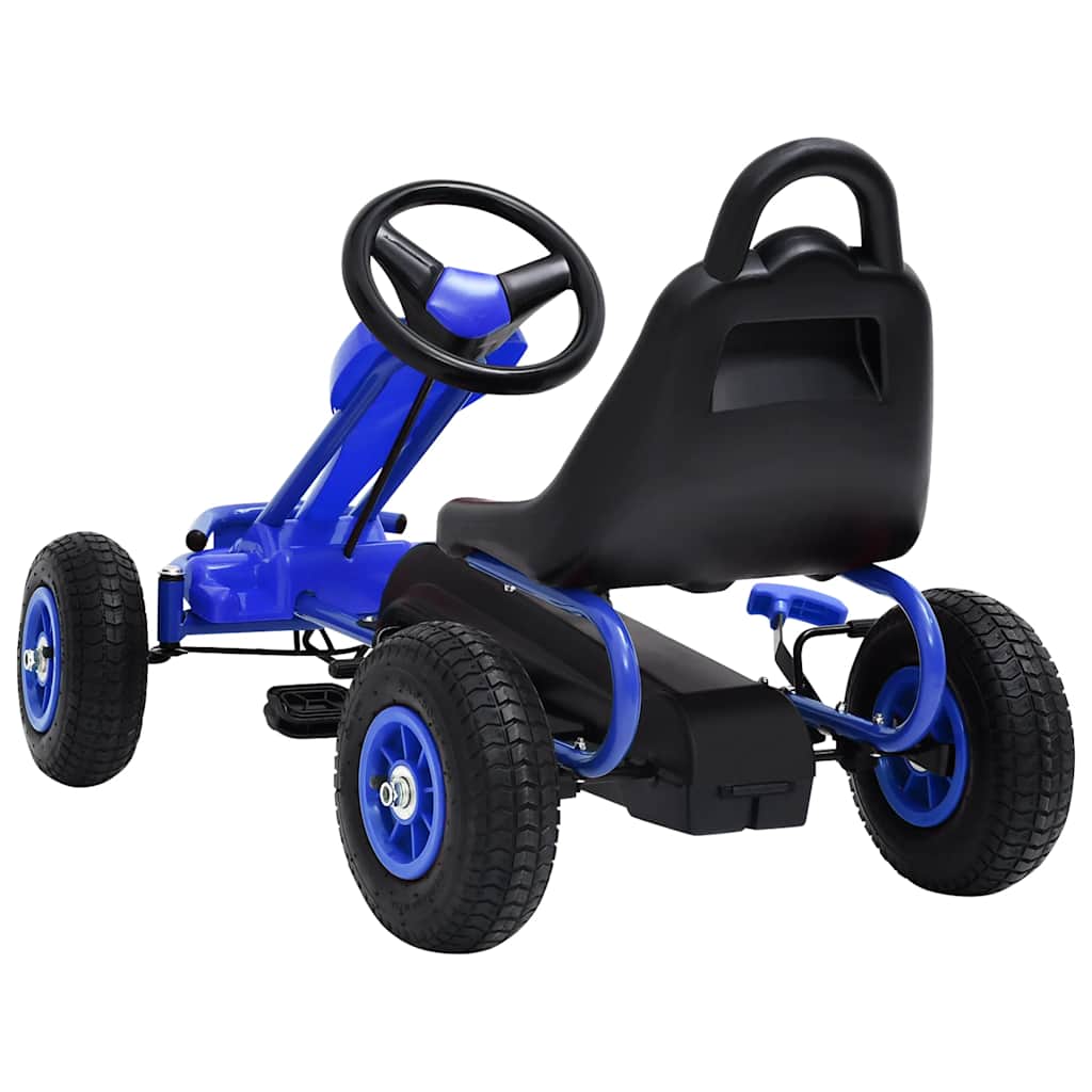 Pedal Go-Kart mit Luftreifen Blau - Premium Lauflernwagen & Rutsch- & Tretfahrzeuge - Just €156.11! Shop now at homesales4u
