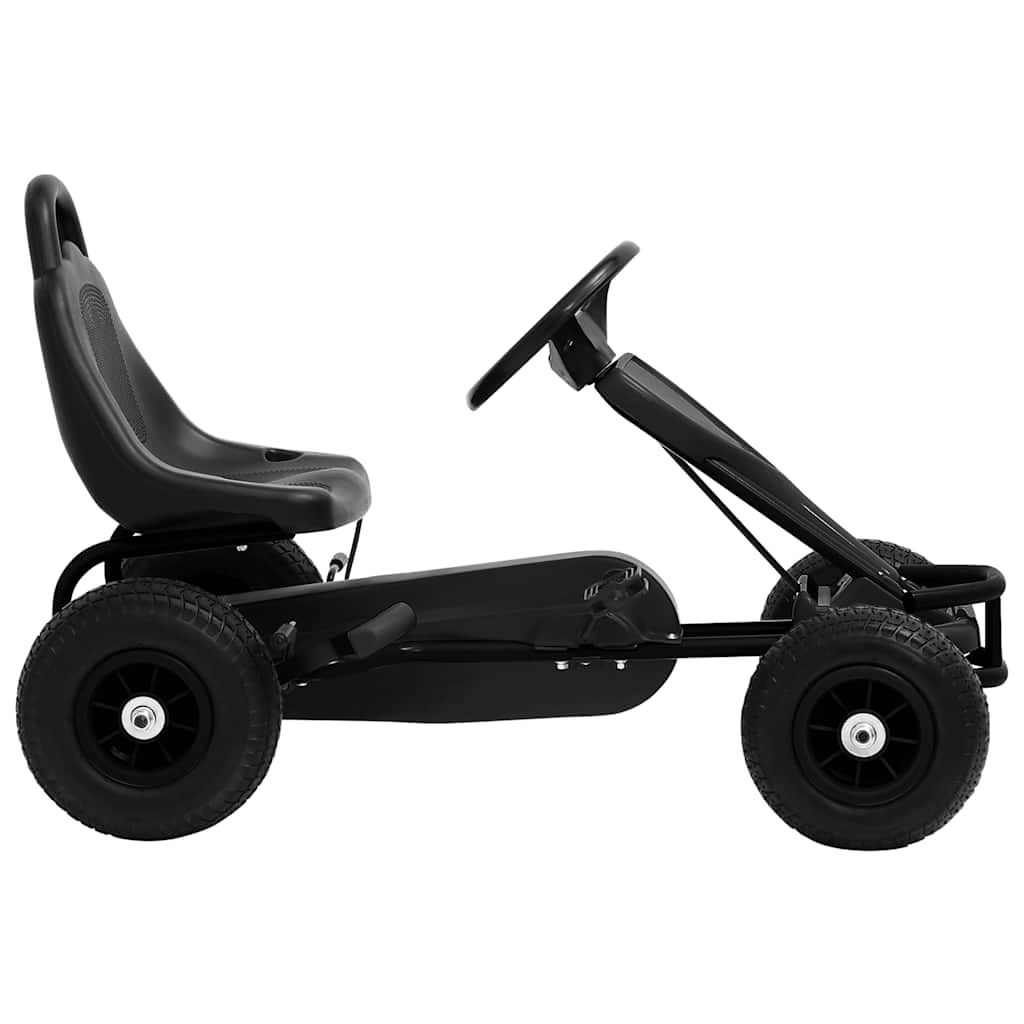 Pedal Go-Kart mit Luftreifen Schwarz - Premium Lauflernwagen & Rutsch- & Tretfahrzeuge - Just €177.90! Shop now at homesales4u