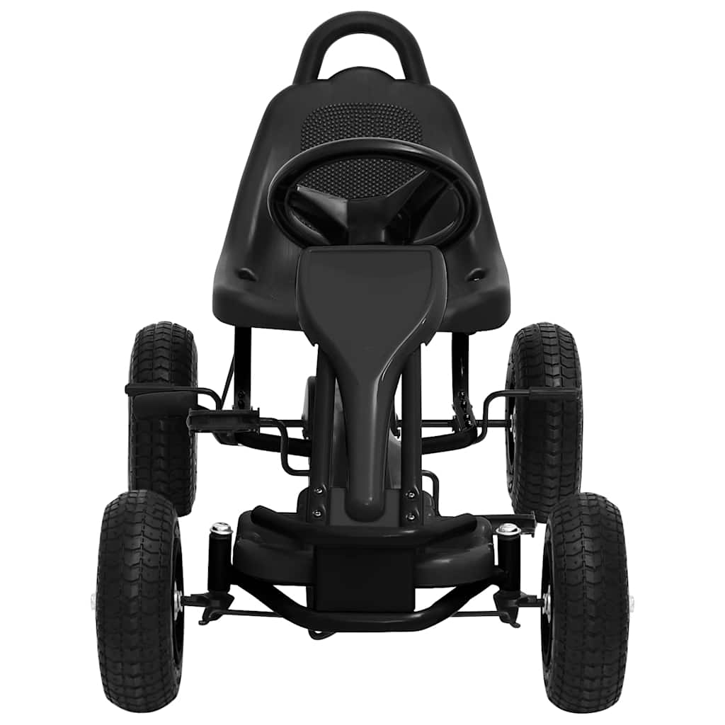 Pedal Go-Kart mit Luftreifen Schwarz - Premium Lauflernwagen & Rutsch- & Tretfahrzeuge - Just €177.90! Shop now at homesales4u
