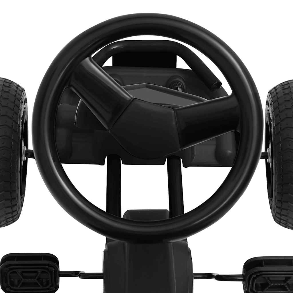Pedal Go-Kart mit Luftreifen Schwarz - Premium Lauflernwagen & Rutsch- & Tretfahrzeuge - Just €177.90! Shop now at homesales4u