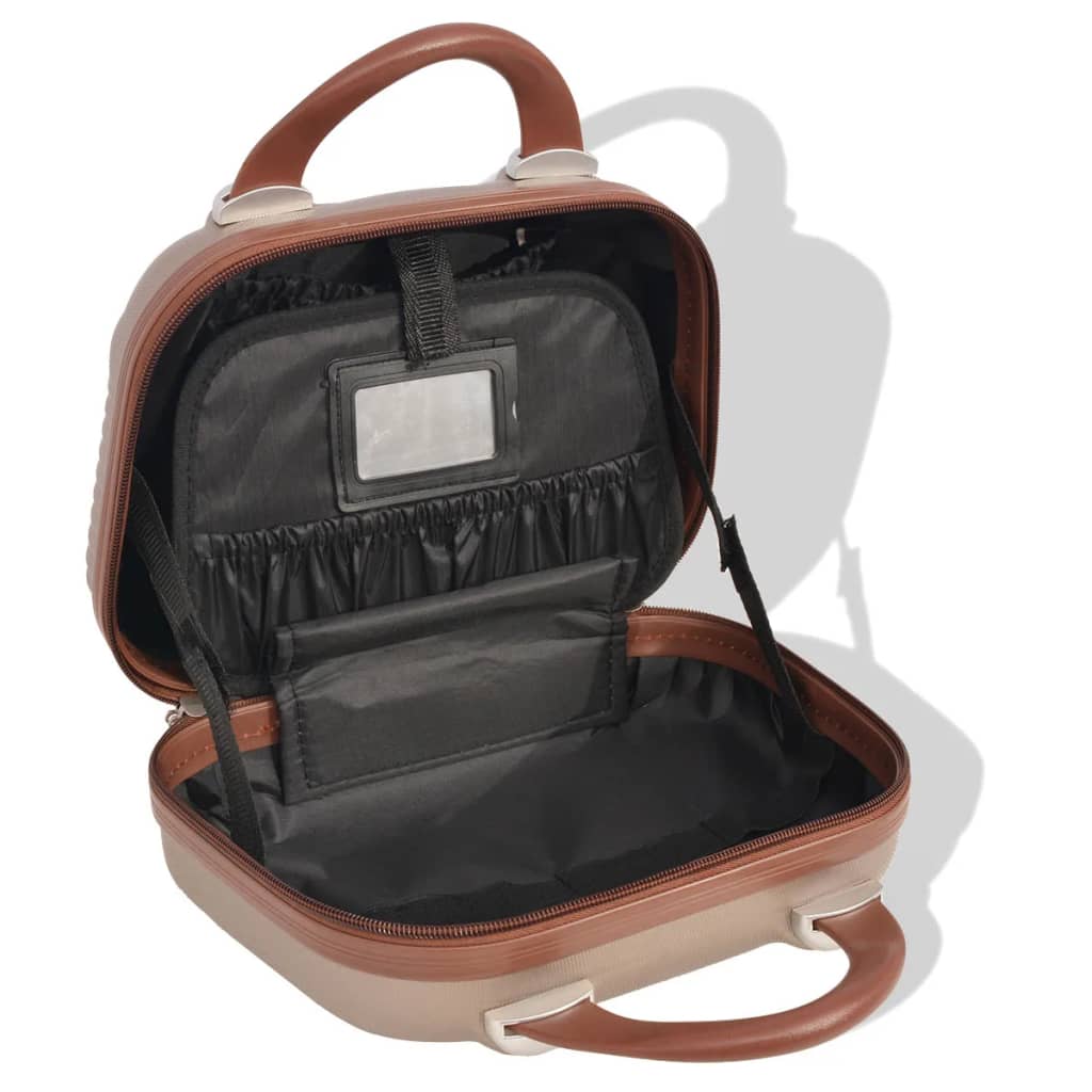Vierteiliges Hartschalen-Trolley-Set Champagner - Premium Reisekoffer - Just €168.75! Shop now at homesales4u