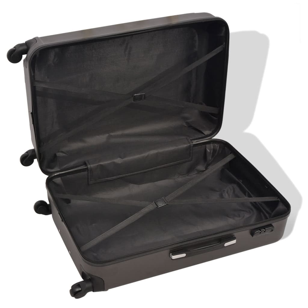 Vierteiliges Hartschalen-Trolley-Set Anthrazit - Premium Reisekoffer - Just €186.79! Shop now at homesales4u