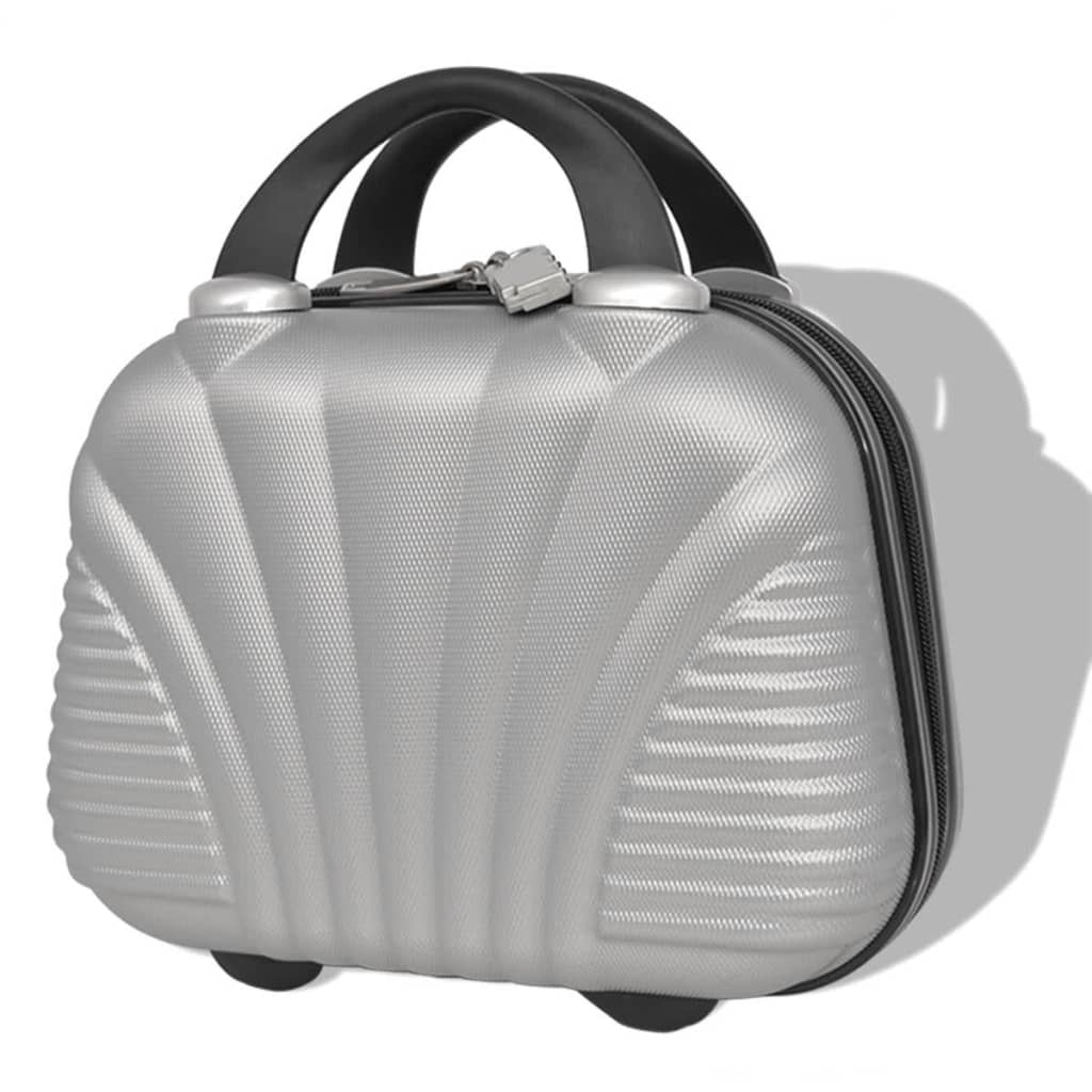 Vierteiliges Hartschalen-Trolley-Set Silber - Premium Reisekoffer - Just €177.84! Shop now at homesales4u