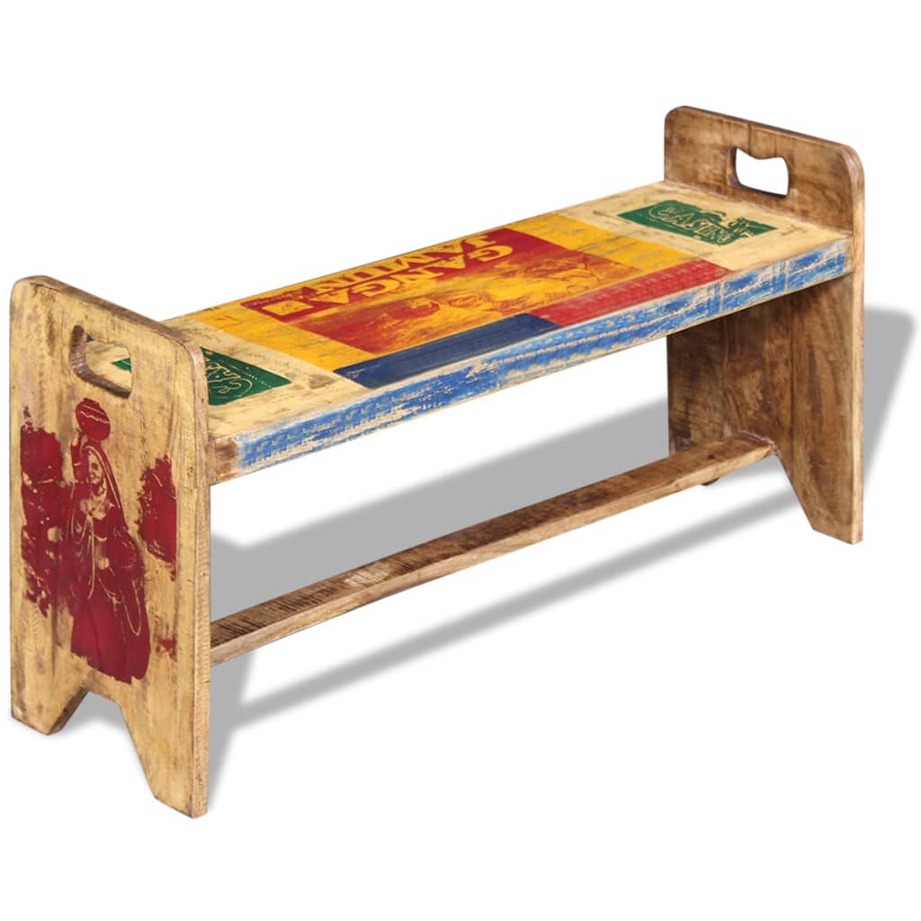 Sitzbank Cola Altholz 100x30x50 cm - Premium Truhen- & Flurbänke - Just €198.47! Shop now at homesales4u