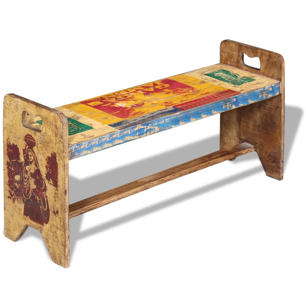Sitzbank Cola Altholz 100x30x50 cm - Premium Truhen- & Flurbänke - Just €198.47! Shop now at homesales4u