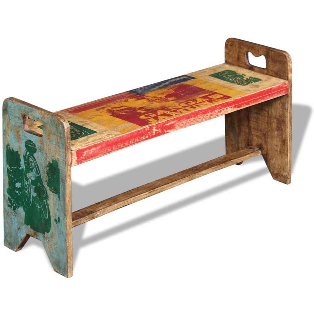 Sitzbank Cola Altholz 100x30x50 cm - Premium Truhen- & Flurbänke - Just €198.47! Shop now at homesales4u