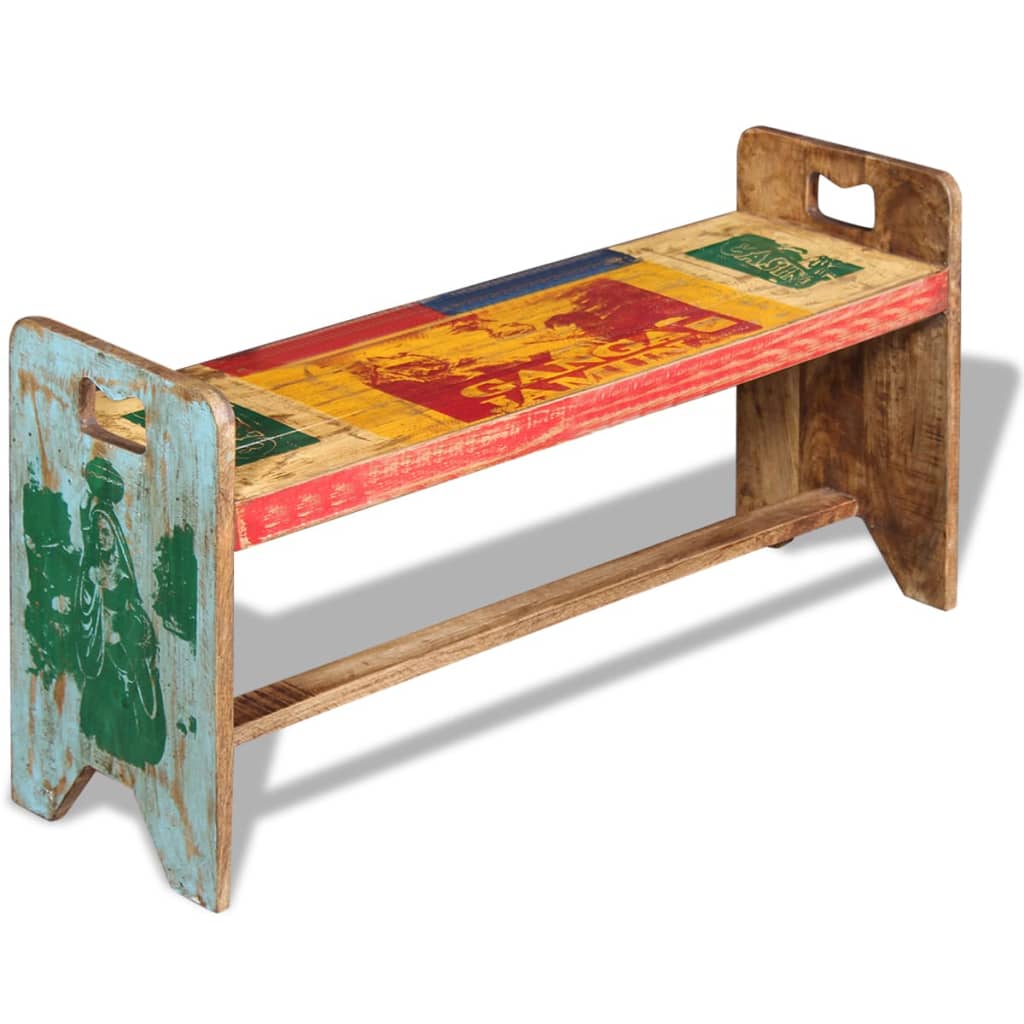 Sitzbank Cola Altholz 100x30x50 cm - Premium Truhen- & Flurbänke - Just €198.47! Shop now at homesales4u