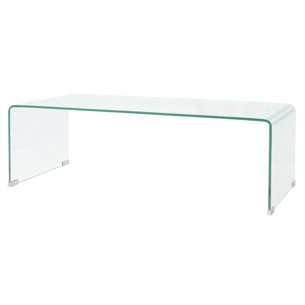 Couchtisch Hartglas 98x45x30 cm Transparent - Premium Couchtische - Just €242.32! Shop now at homesales4u