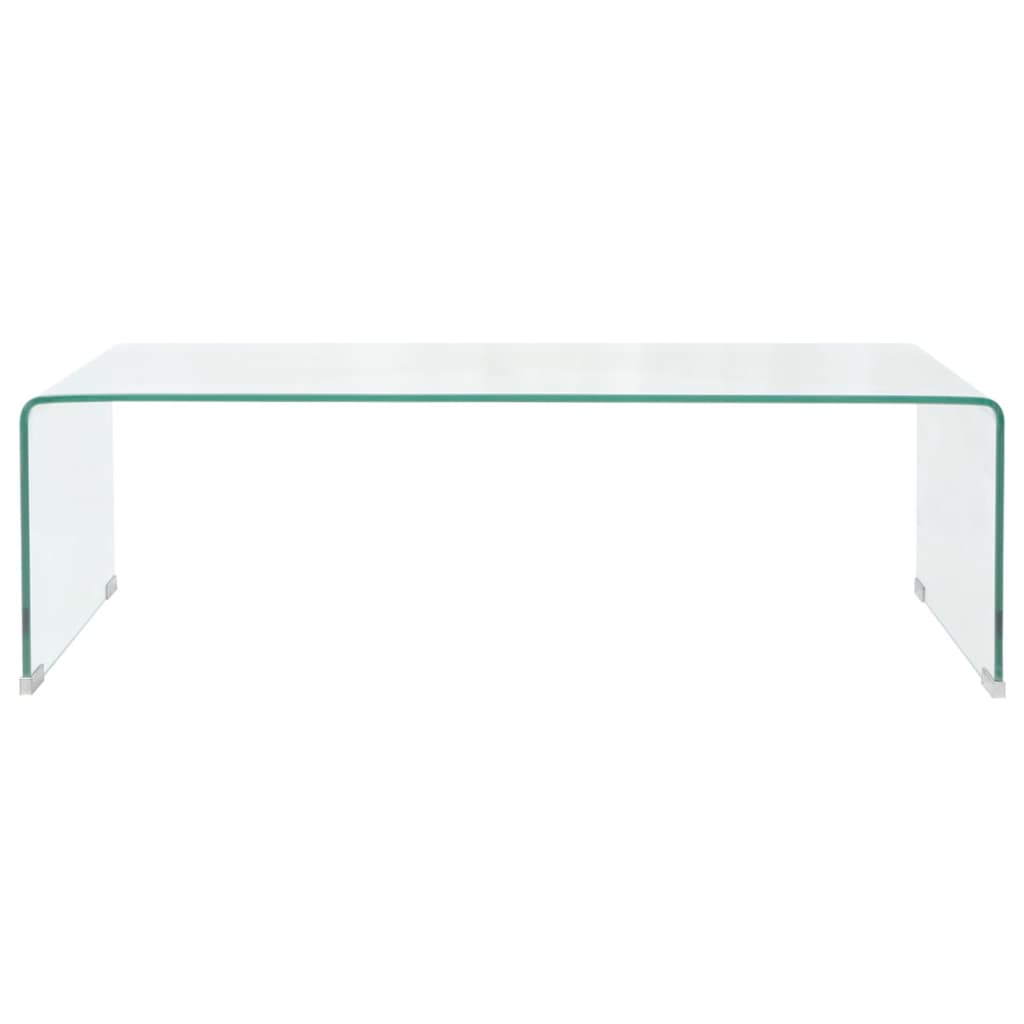 Couchtisch Hartglas 98x45x30 cm Transparent - Premium Couchtische - Just €242.32! Shop now at homesales4u