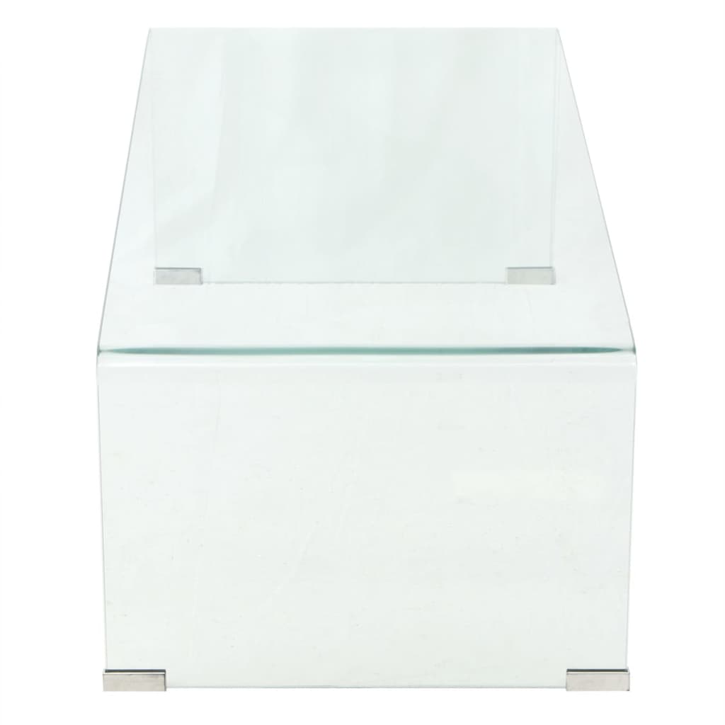 Couchtisch Hartglas 98x45x30 cm Transparent - Premium Couchtische - Just €242.32! Shop now at homesales4u