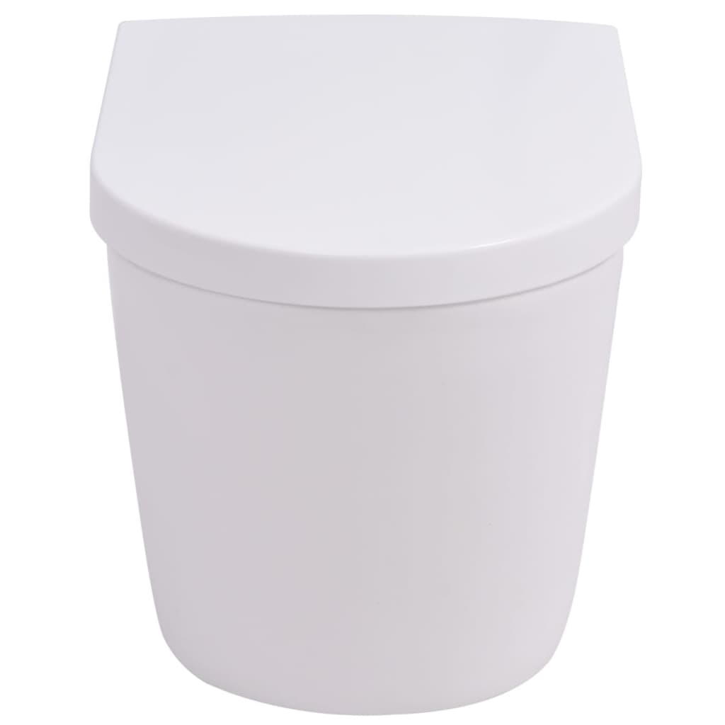 Wandmontierte Toilette Keramik Weiß - Premium Toiletten - Just €166.33! Shop now at homesales4u