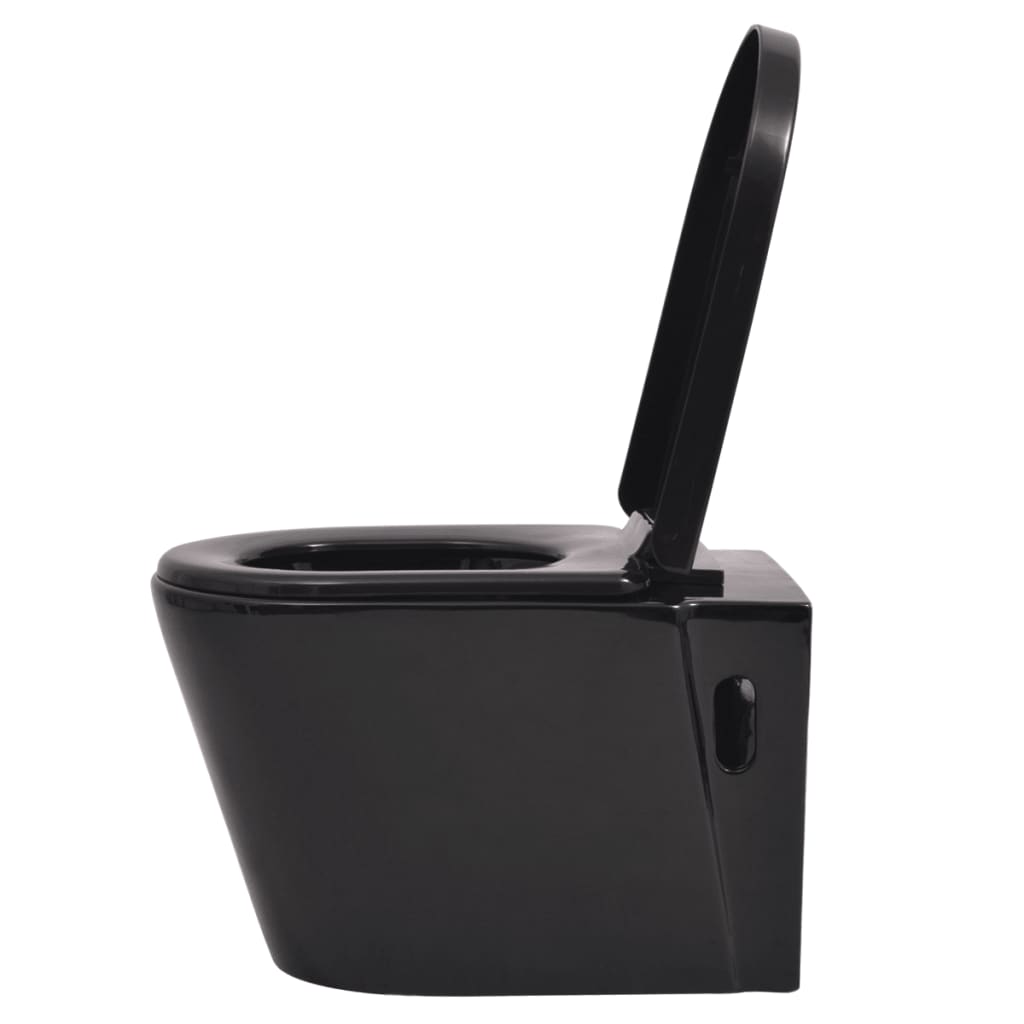 Wandmontierte Toilette Keramik Schwarz - Premium Toiletten - Just €286.72! Shop now at homesales4u