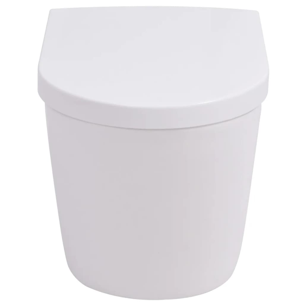 Hänge-Toilette mit Einbau-Spülkasten Keramik Weiß - Premium Toiletten - Just €387.60! Shop now at homesales4u