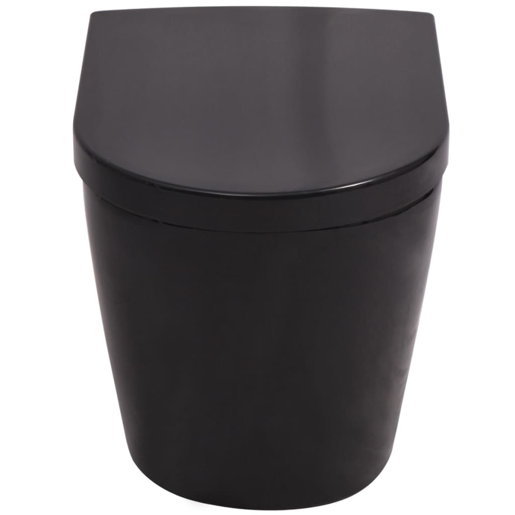 Hänge-Toilette mit Einbau-Spülkasten Keramik Schwarz - Premium Toiletten - Just €513.87! Shop now at homesales4u