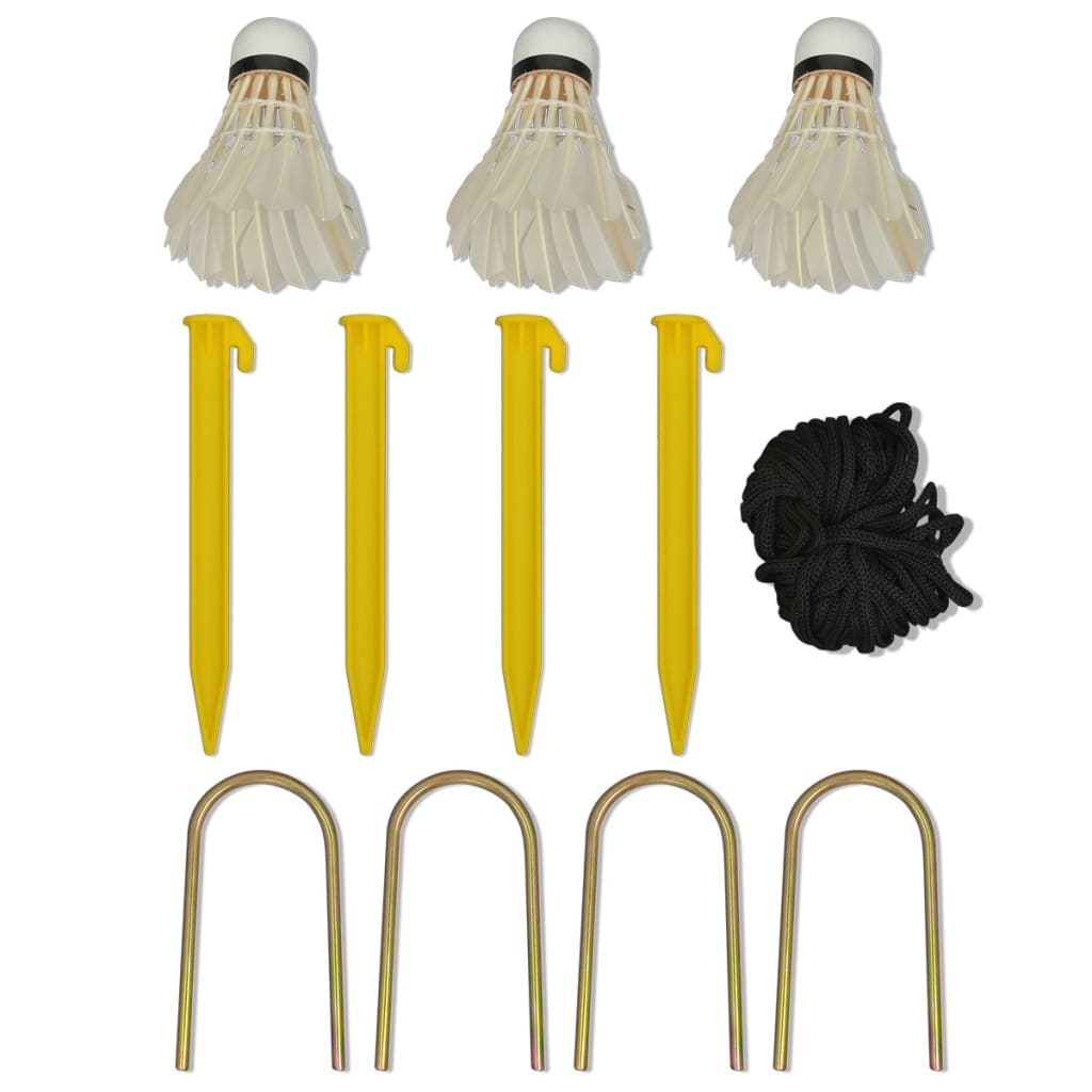 Badmintonnetz-Set mit Federbällen 300 x 155 cm - Premium Badminton-Netze - Just €68.48! Shop now at homesales4u