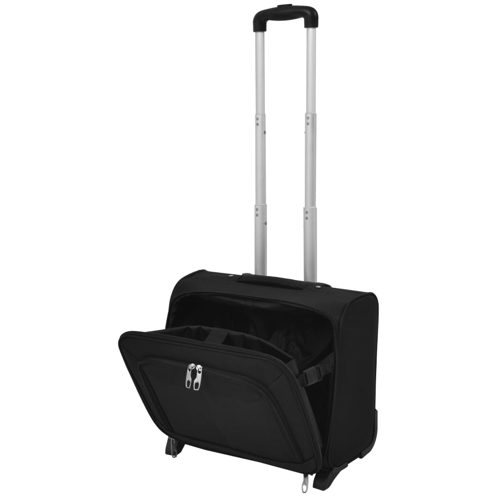 Pilottrolley Schwarz - Premium Reisekoffer - Just €84.27! Shop now at homesales4u