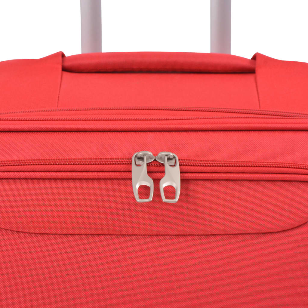 3-tlg. Weichgepäck Trolley-Set Rot - Premium Reisekoffer - Just €191.76! Shop now at homesales4u